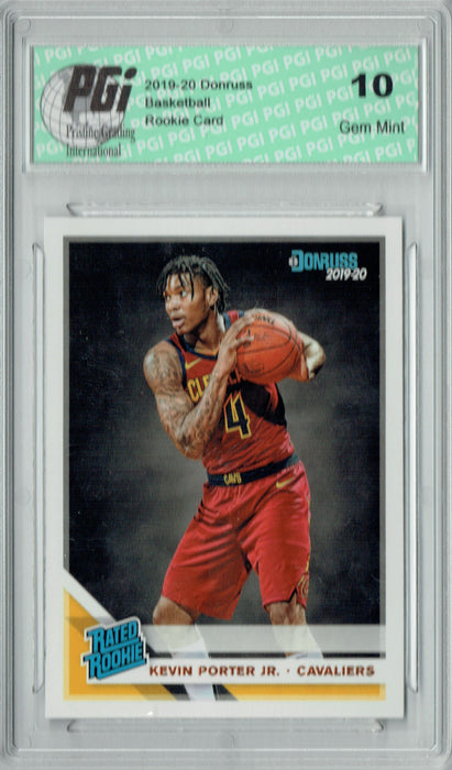 Kevin Porter Jr. 2019 Donruss Basketball #228 Gem Mint Rookie Card PGI 10