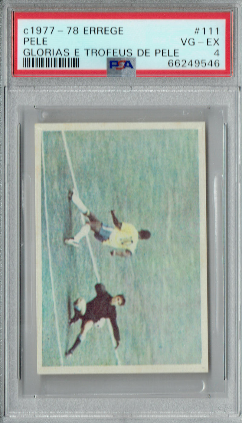 PSA 4 Pele 1977 Errege #111 Glorias E Trofeus De Pele Rookie Card