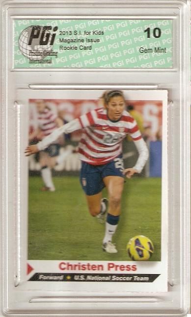 Christen Press Soccer USA 2013 SI for Kids Rookie Card PGI 10 s.i.