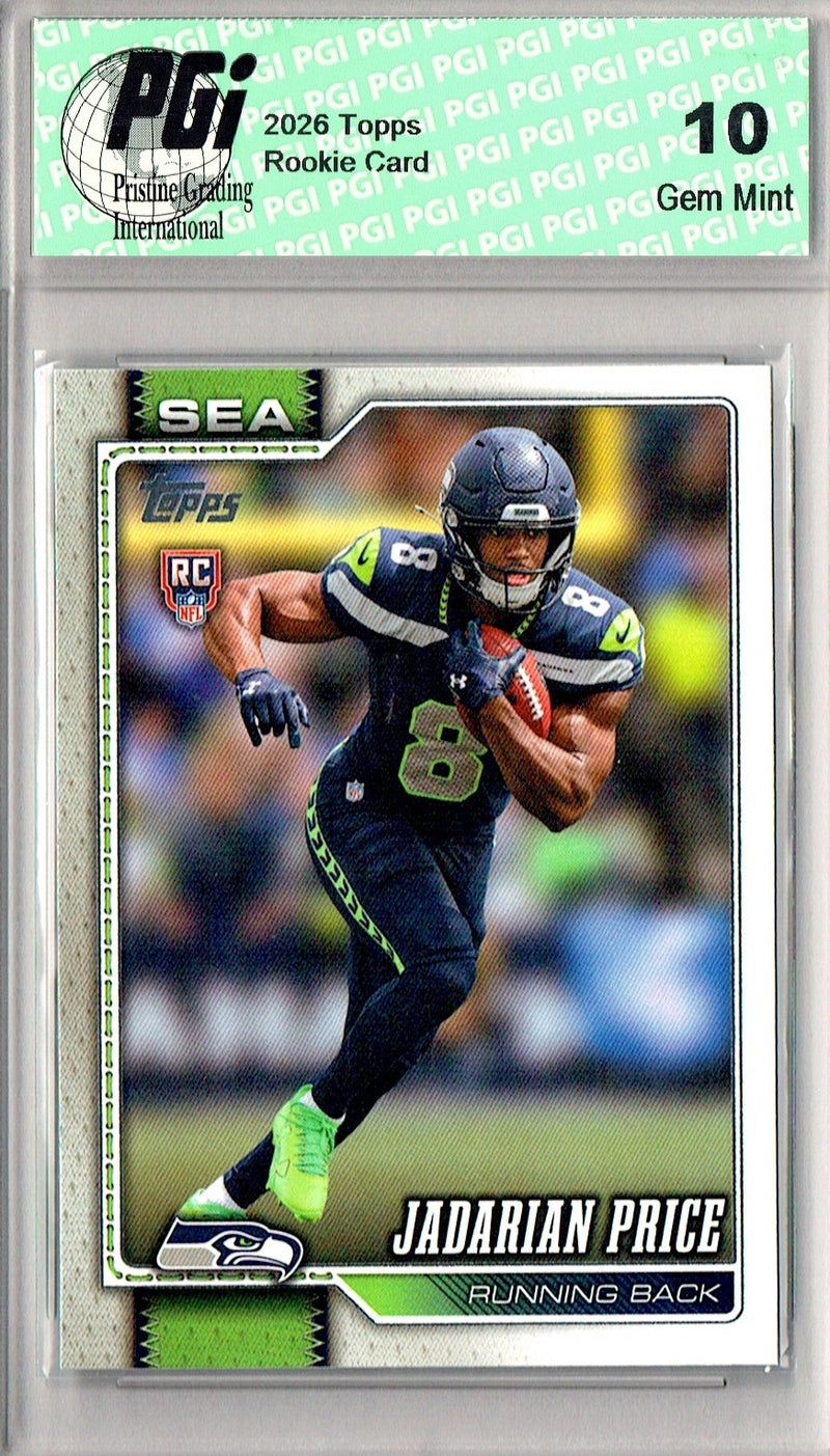 Jadarian Price Rookie Card 2026 Topps #310 Flagship, PGI 10, Seattle Seahawks Football