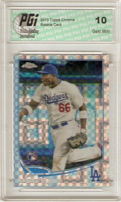 Yasiel Puig 2013 Topps Chrome #138 X-FRACTOR Rookie Card PGI 10