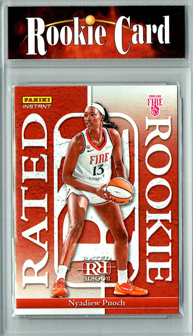 Nyadiew Puoch Rookie Card 2026 Panini Instant #RRR-11 Rated Rookie, Certified Mint+ Condition, Portland Fire Basketball
