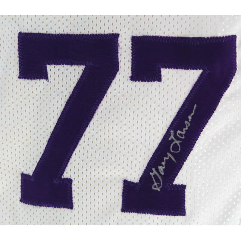 Purple People Eaters Autographed Minnesota Vikings White Jersey BAS COA Signed