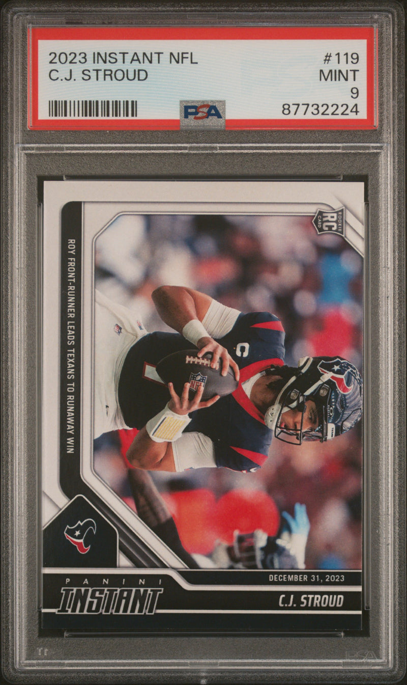 PSA 9 C.J. Stroud 2023 Panini Instant #119 1 of 1132 Rookie Card Houston Texans