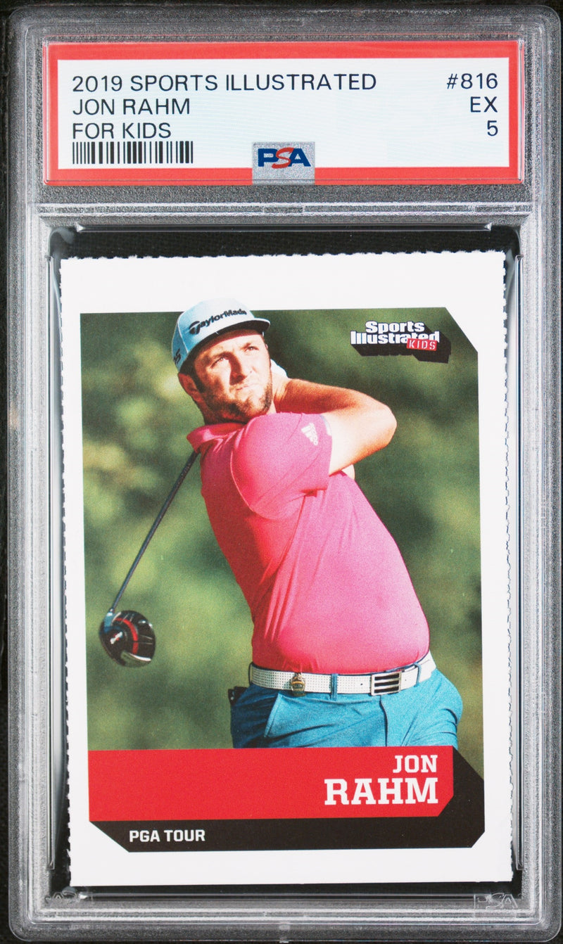 PSA 5 EX Jon Rahm 2019 S.I. For Kids #816 Rookie Card