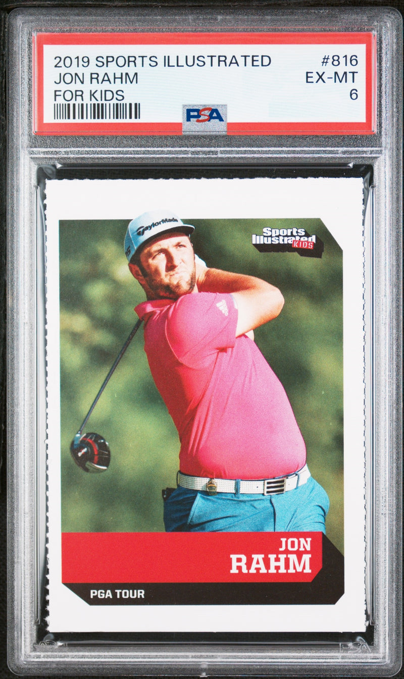 PSA 6 EX-MT Jon Rahm 2019 S.I. For Kids #816 Rookie Card