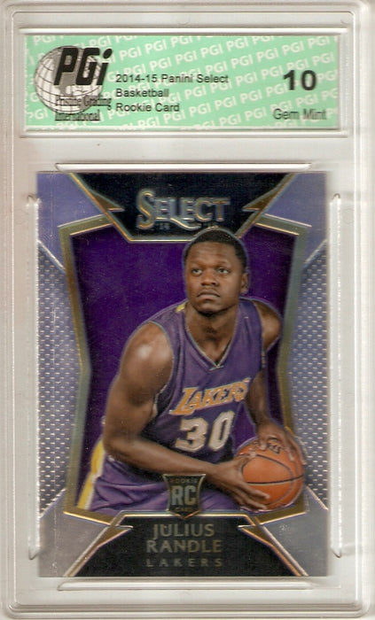 2014 Panini Select Rookie Card Silver Refractor #89 Julius Randle PGI 10