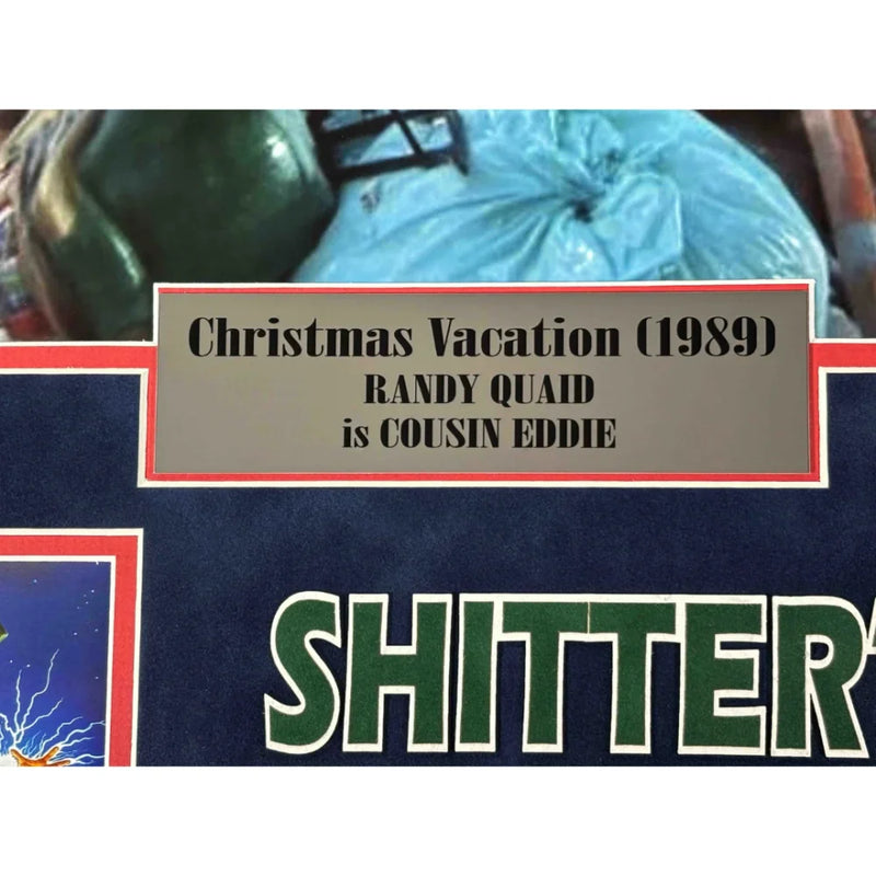 Randy Quaid Signed Christmas Vacation "Shitters Full" Hose Framed JSA COA Photo Autographed Movie