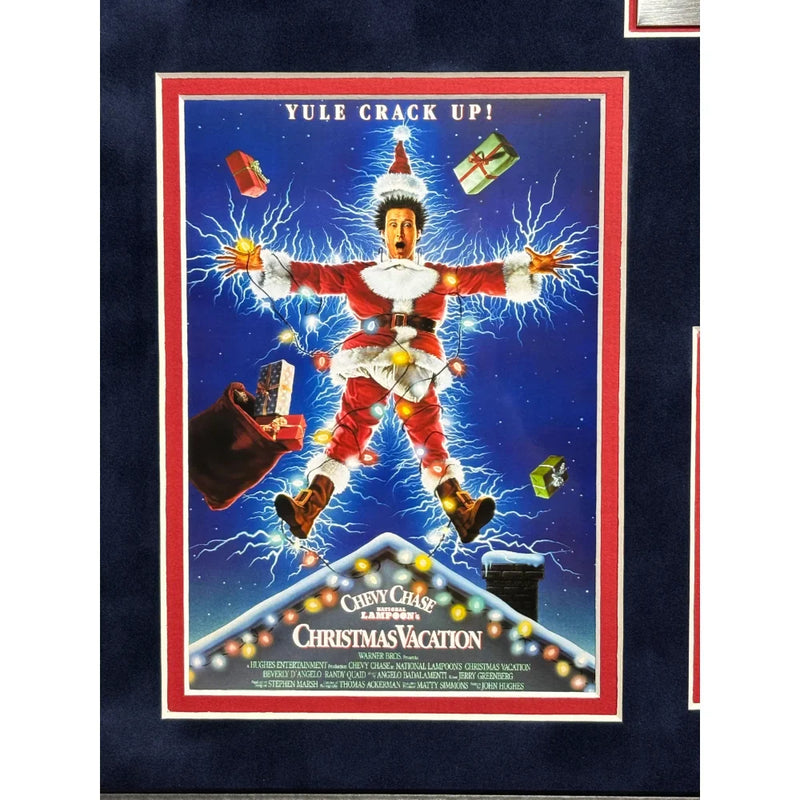 Randy Quaid Signed Christmas Vacation "Shitters Full" Hose Framed JSA COA Photo Autographed Movie