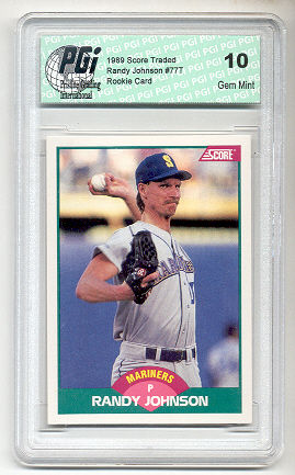 1989 Score Traded Randy Johnson Rookie Card PGI 10