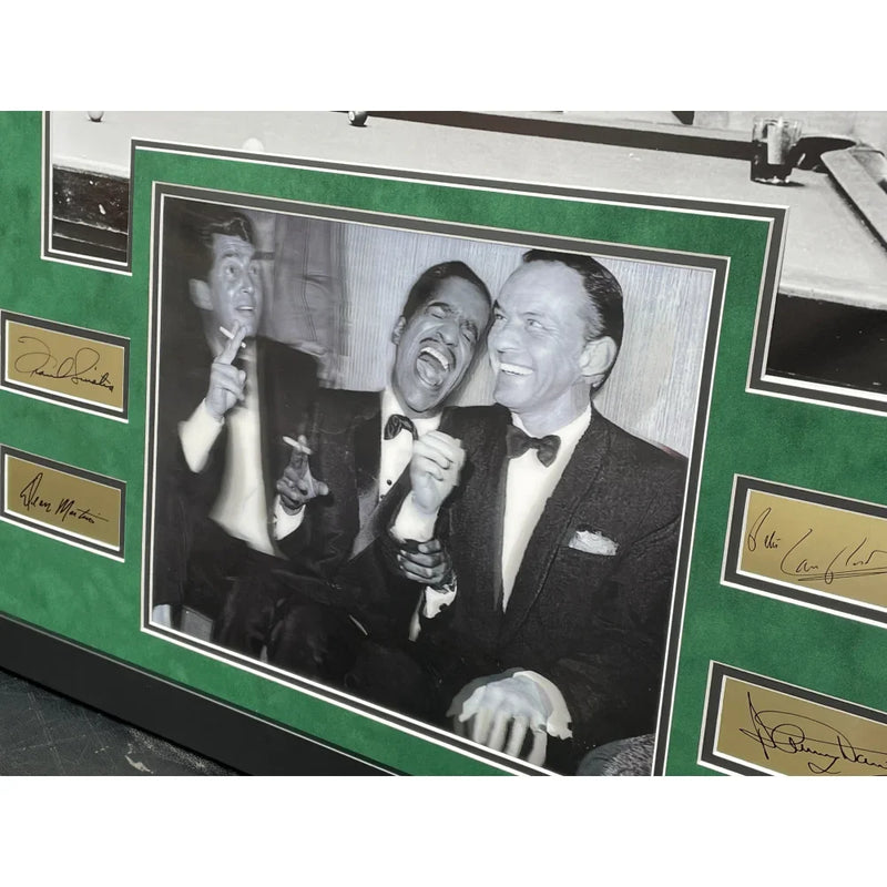 Rat Pack Oceans 11 Billiards Pool Ball 3D Collage Un Signed Photo Framed Vegas