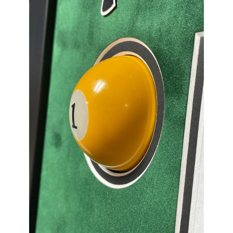 Rat Pack Oceans 11 Billiards Pool Ball 3D Collage Un Signed Photo Framed Vegas