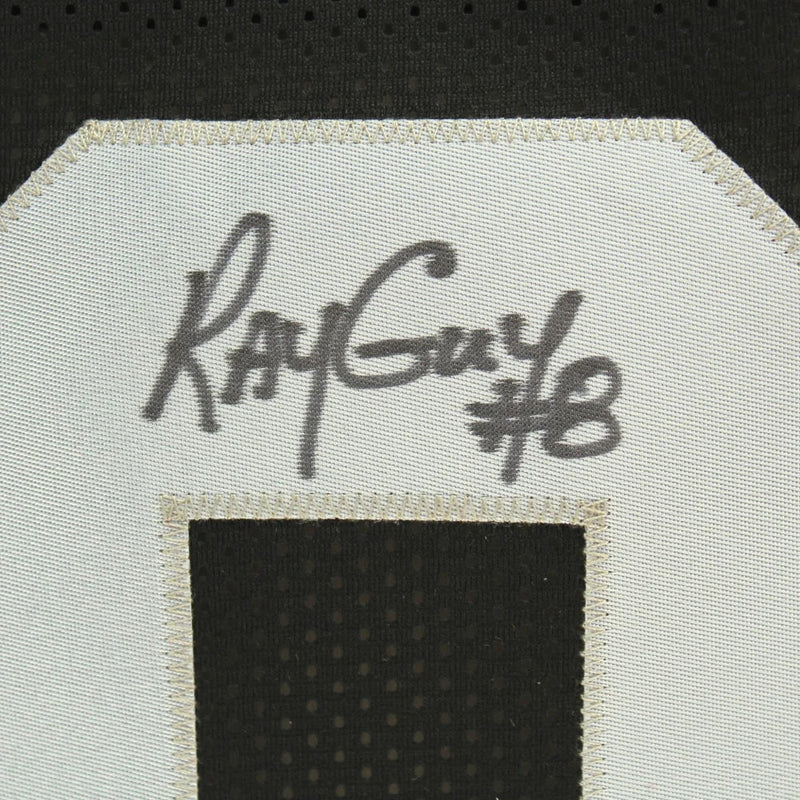 Ray Guy Autographed Oakland Raiders Black Jersey BAS COA Signed Inscribed Las Vegas LA