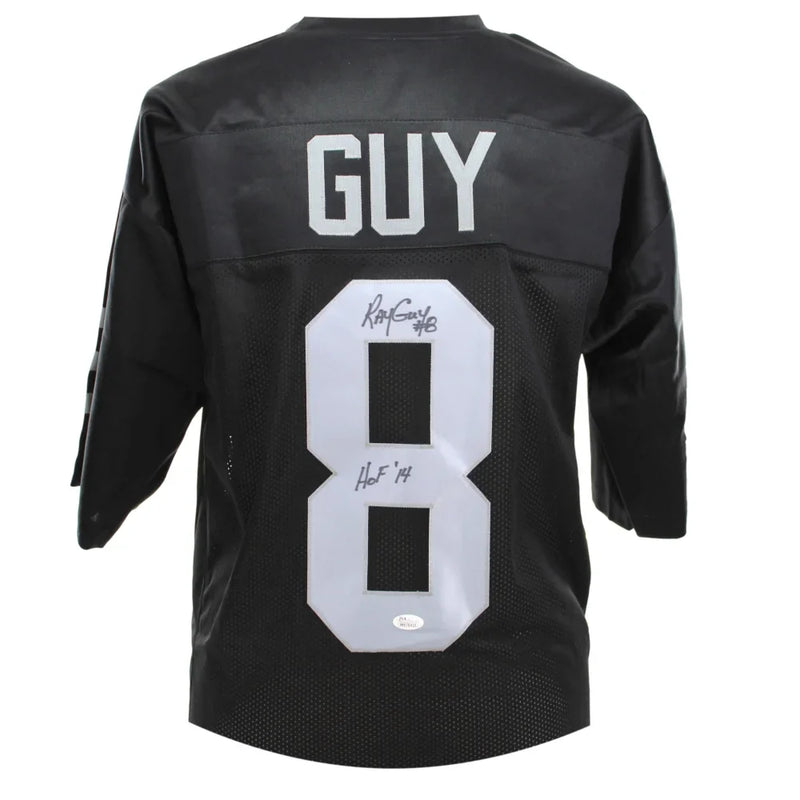 Ray Guy Autographed Oakland Raiders Black Jersey BAS COA Signed Inscribed Las Vegas LA