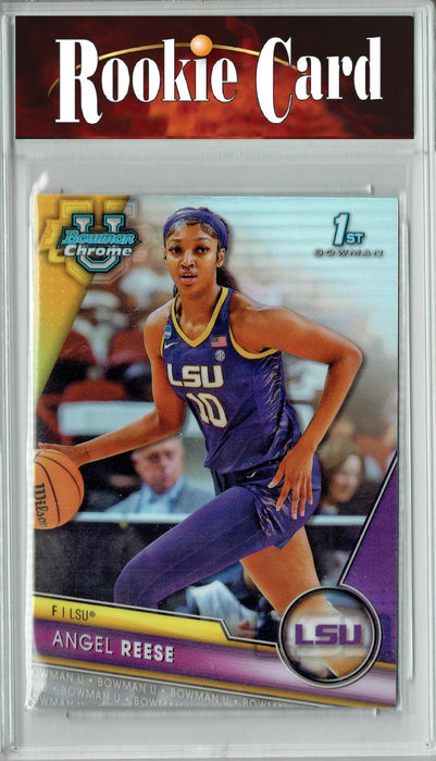 Certified Mint+ Angel Reese 2024 Bowman Draft Chrome #49 Refractor Rookie Card Chicago Sky