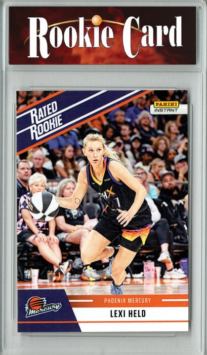 Certified Mint+ Lexi Held 2025 WNBA Panini Instant #RRR5 Retro Rated Rookie Card Phoenix Mercury