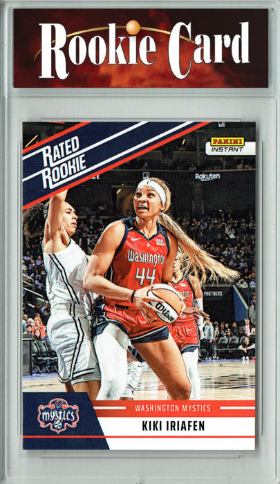 Certified Mint+ Kiki Iriafen 2025 WNBA Panini Instant #RRR3 Retro Rated Rookie Card Washington Mystics