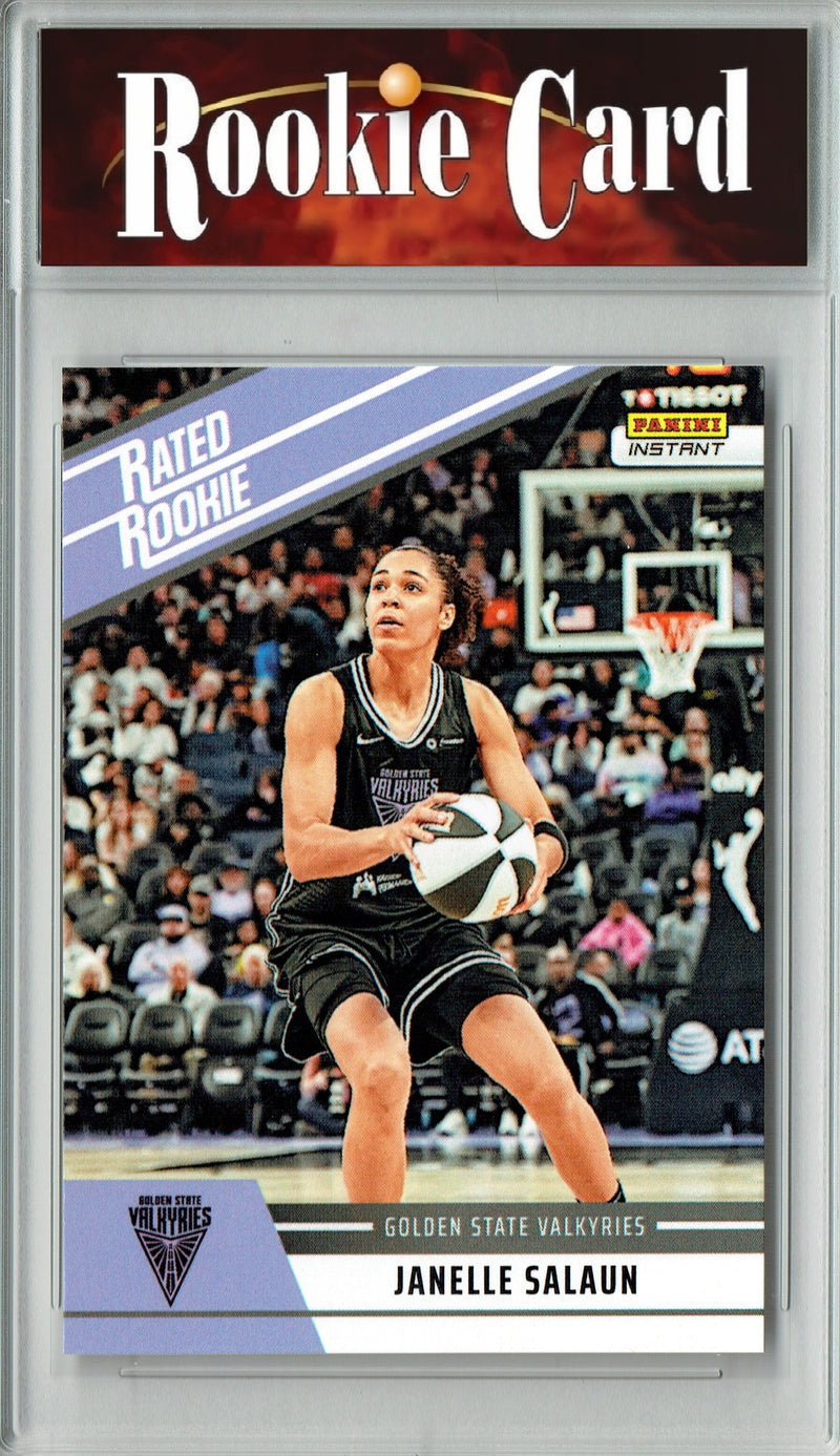 Certified Mint+ Janelle Salaun 2025 WNBA Panini Instant #RRR4 Retro Rated Rookie Card Golden State Valkyries
