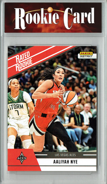 Certified Mint+ Aaliyah Nye 2025 WNBA Panini Instant #RRR14 Retro Rated Rookie Card Las Vegas Aces