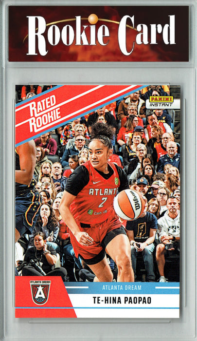 Certified Mint+ Te-Hina Paopao 2025 WNBA Panini Instant #RRR13 Retro Rated Rookie Card Atlanta Dream