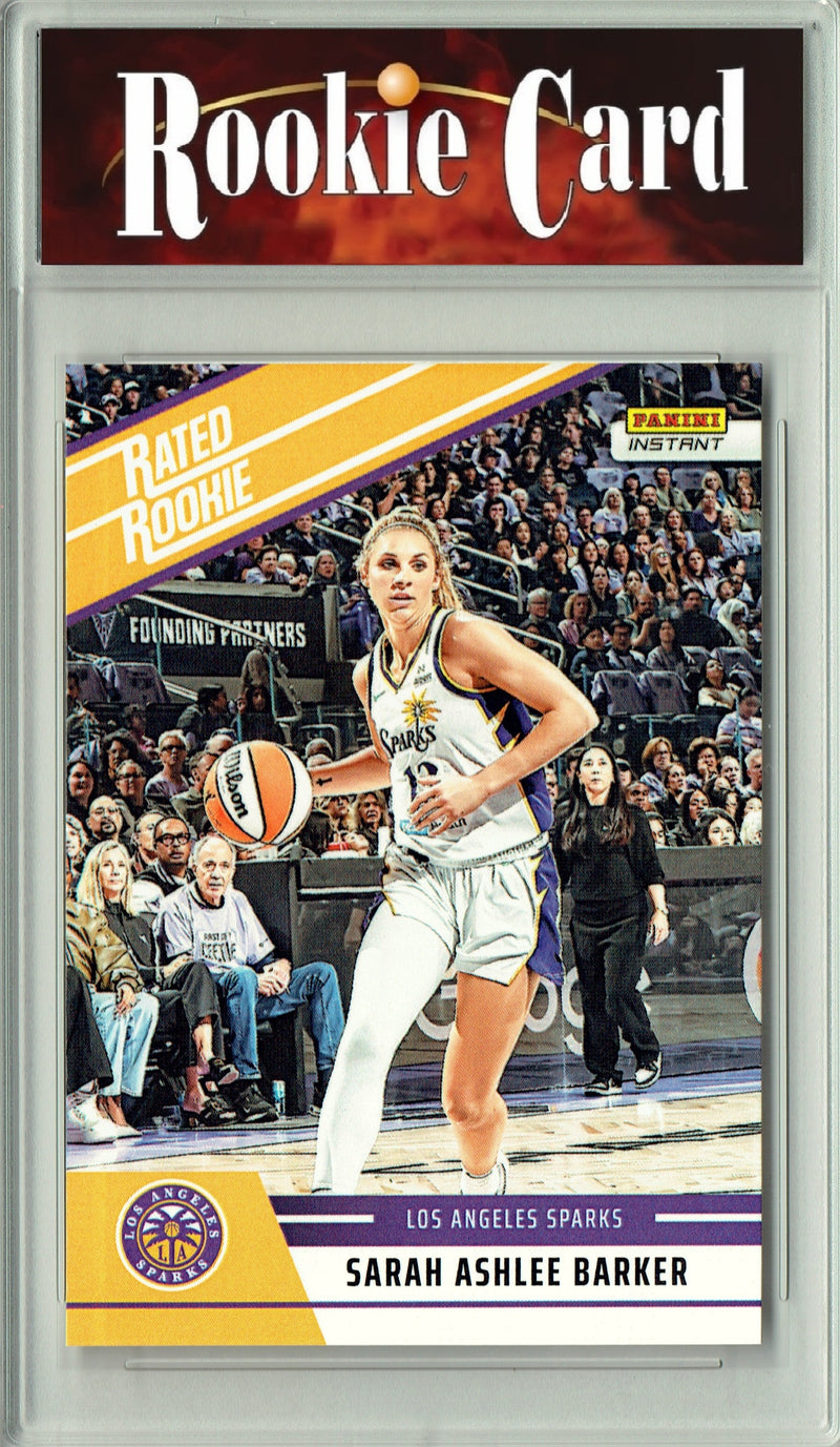 Certified Mint+ Sarah Ashlee Barker 2025 WNBA Panini Instant #RRR17 Retro Rated Rookie Card Los Angeles Sparks