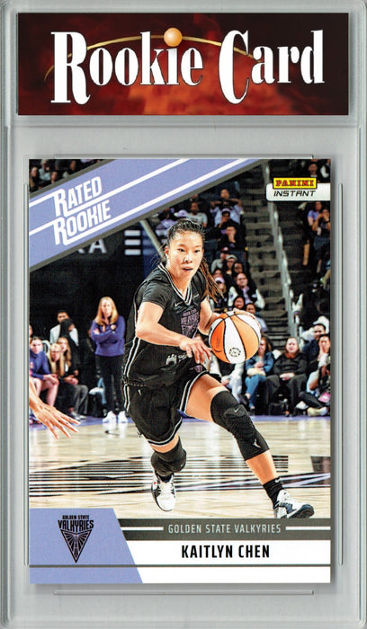 Certified Mint+ Kaitlyn Chen 2025 WNBA Panini Instant #RRR18 Retro Rated Rookie Card Golden State Valkyries