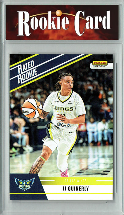Certified Mint+ JJ Quinerly 2025 WNBA Panini Instant #RRR19 Retro Rated Rookie Card Dallas Wings