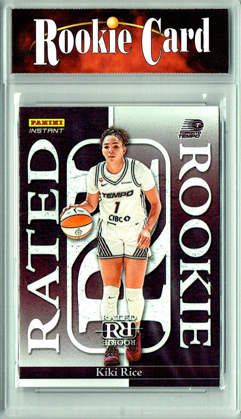 Kiki Rice Rookie Card 2026 Panini Instant #RRR-7 Rated Rookie, Certified Mint+ Condition, Toronto Tempo Basketball