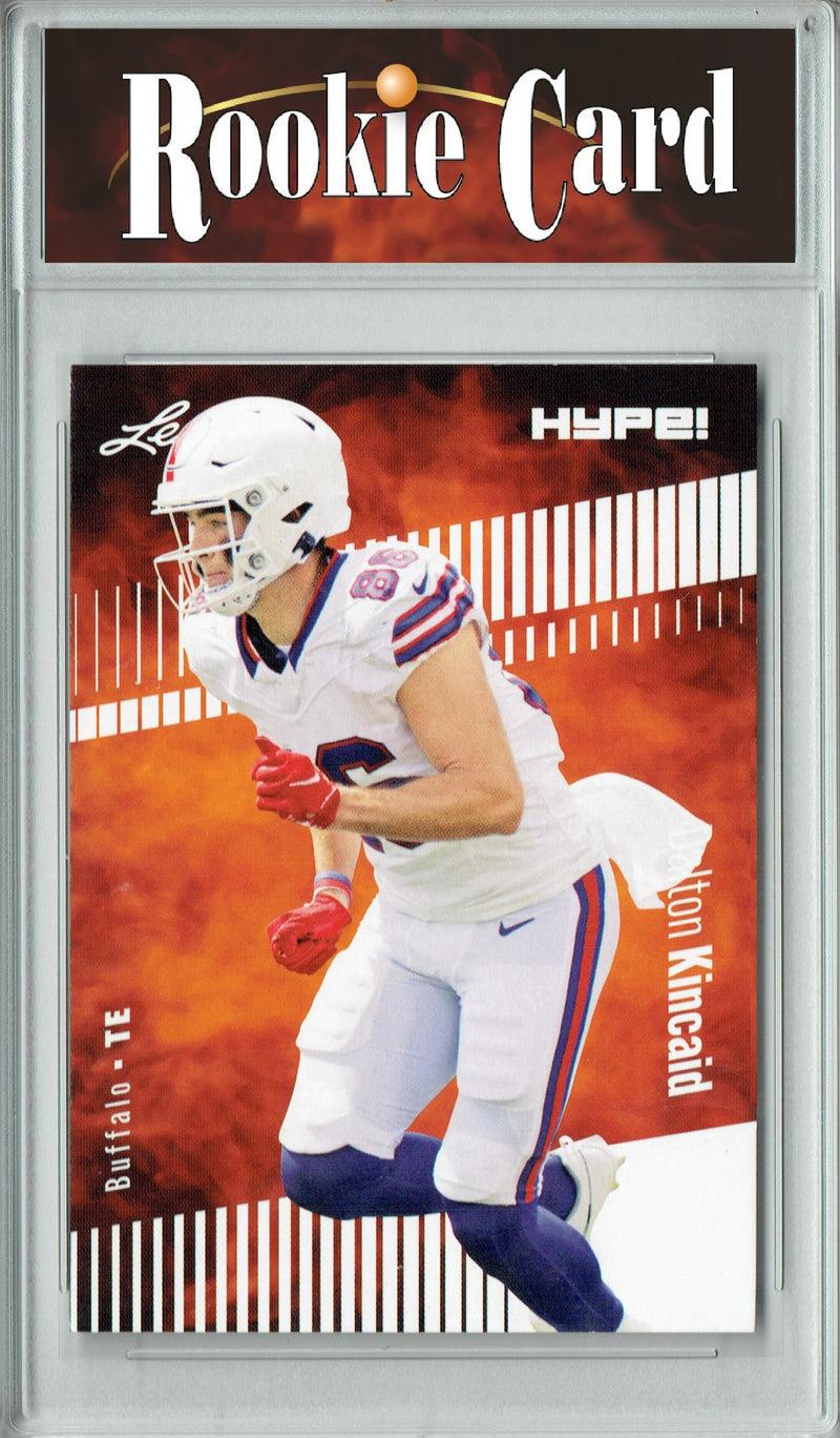 Dalton Kincaid Rookie Card Buffalo Football Trading Card 2023 Leaf HYPE! #111 Only 5000 Made!  Certified Mint+