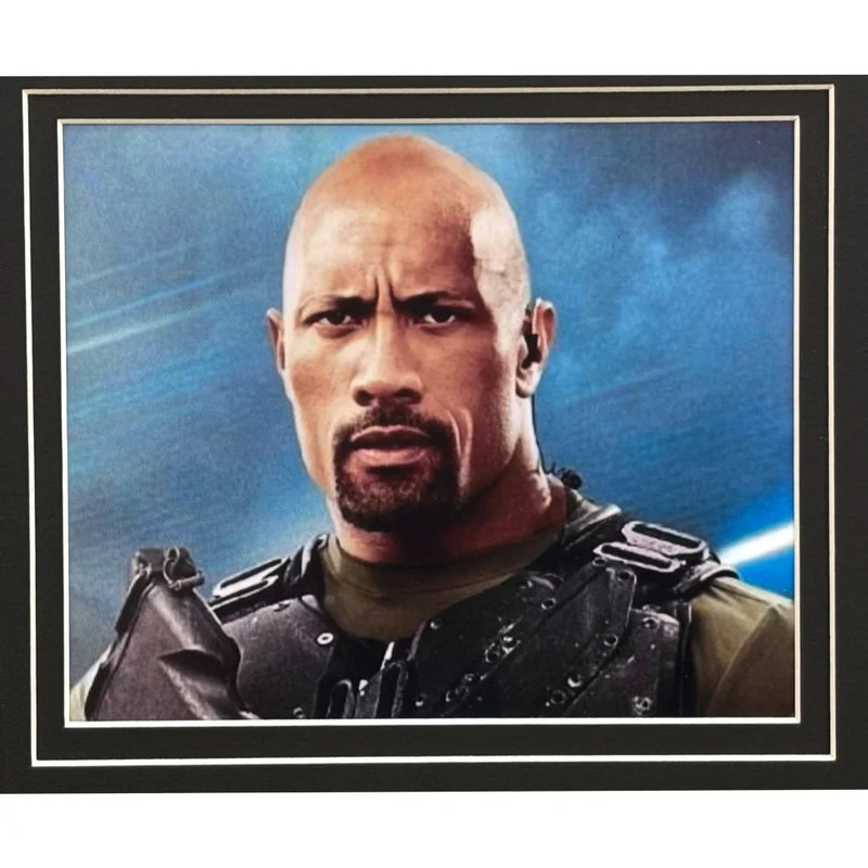 The Rock Autographed Encapsulated Cut Authentic Framed PSA  WWE Dwayne Johnson