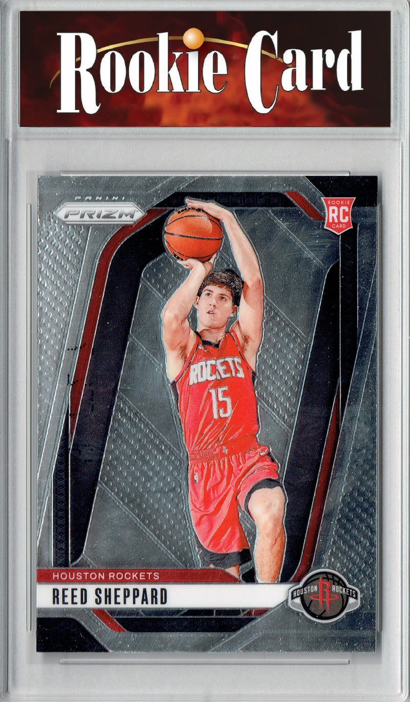 Certified Mint+ Reed Sheppard 2024-25 Panini Prizm #268 Rookie Card Houston Rockets