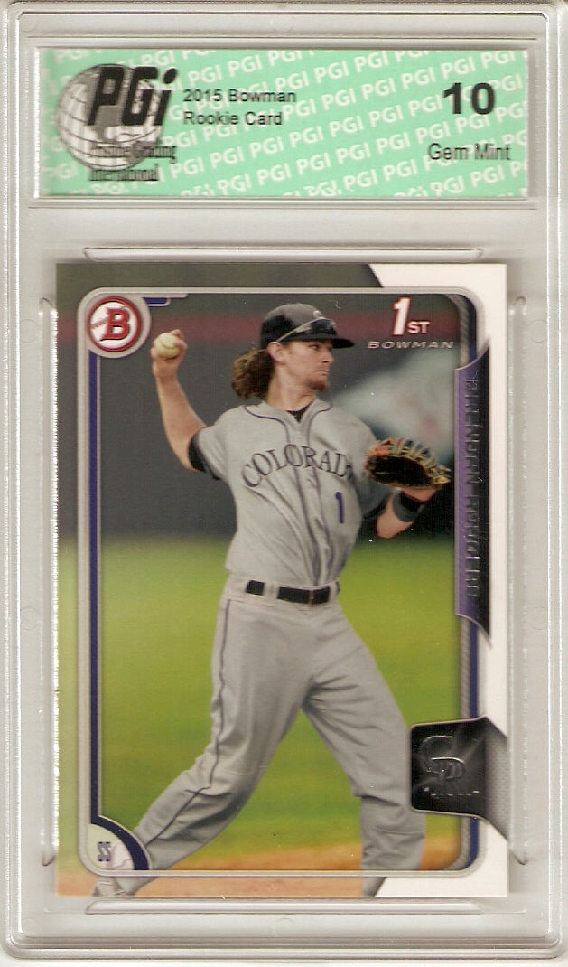 Brendan Rodgers 2015 Bowman #200 1st Bowman Card Rookie Card PGI 10