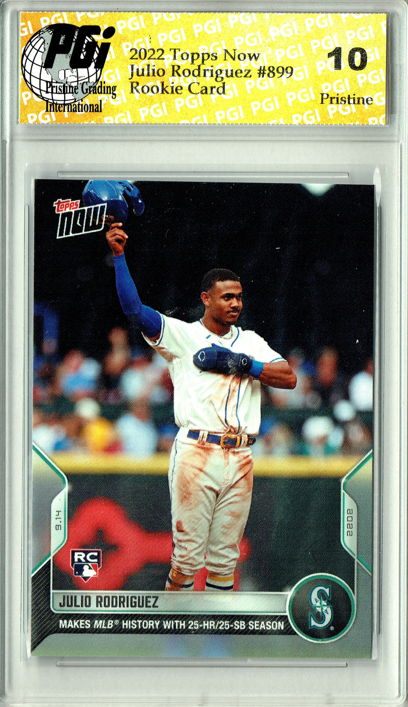 Julio Rodriguez 2022 Topps Now #899 PRISTINE Rookie Card PGI 10