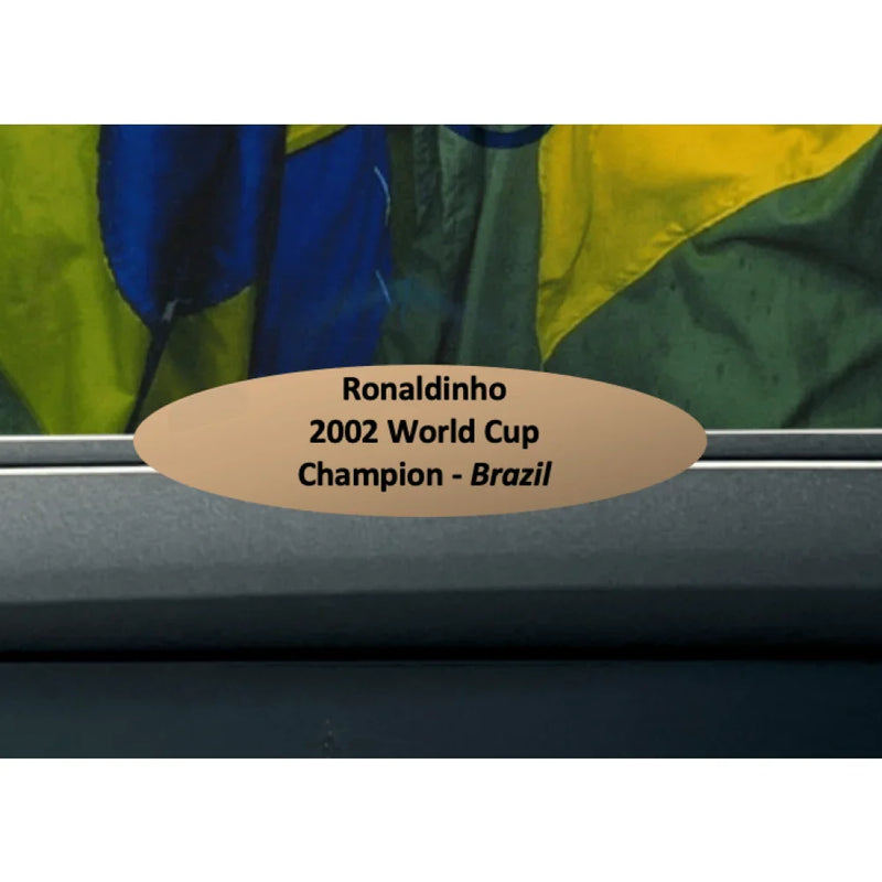 Ronaldinho Autographed Brazil World Cup 8x12 Photo Framed JSA COA Signed Cbf
