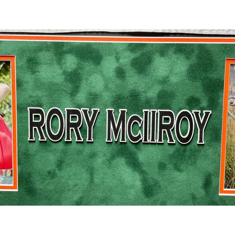 Rory Mcilroy Signed 2012 PGA Golf Championship Pin Flag Framed UDA COA Autograph