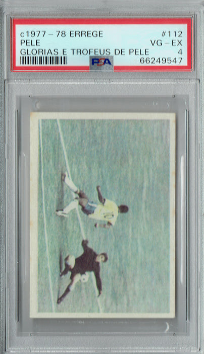 PSA 4 Pele 1977 Errege #112 Glorias E Trofeus De Pele Rare Trading Card