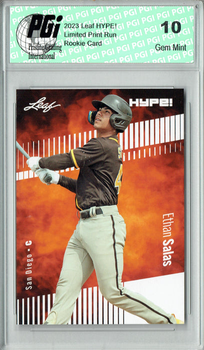 Ethan Salas 2023 Leaf HYPE! #119 Only 5000 Made! SD Padres Rookie Card PGI 10