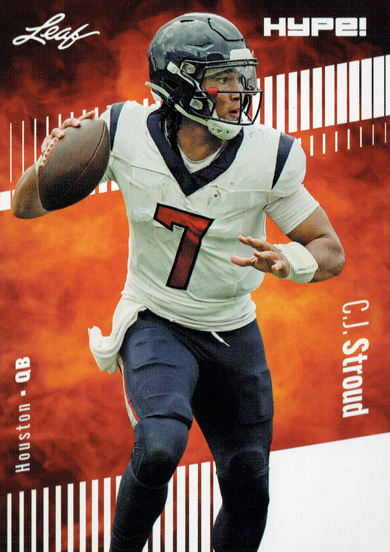 Mint C.J. Stroud 2023 Leaf HYPE #106A Just 5000 Ever Made Rookie Card Houston Texans