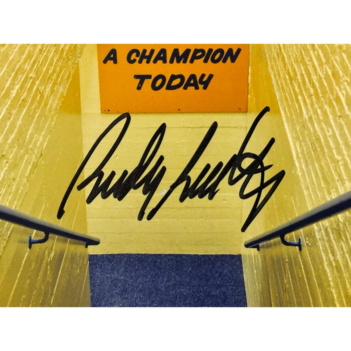 Rudy Ruettiger Autographed Notre Dame 8x10 Photo Framed Signed Fanatics COA Movie