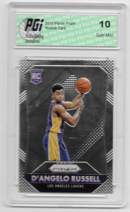 D'angelo Russell 2015-16 Panini Prizm Rookie Card #322 PGI 10 Warriors