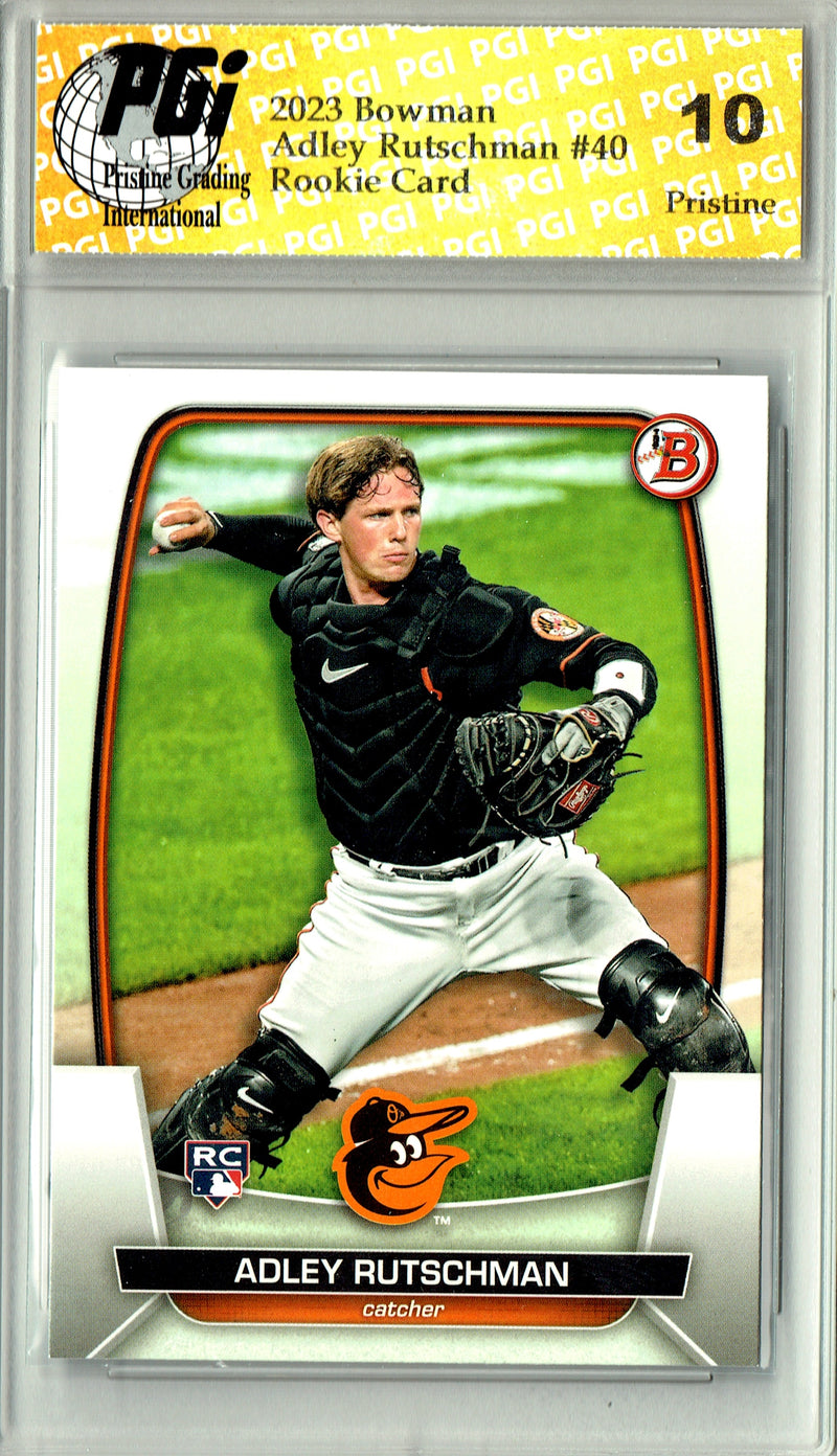 Adley Rutschman 2023 Bowman #40 PRISTINE Rookie Card PGI 10
