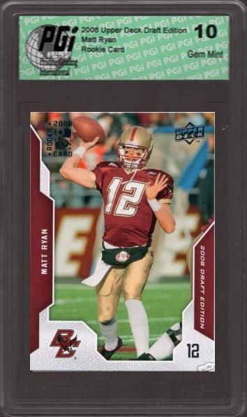 Matt Ryan Upper Deck Draft Edition Rookie Card PGI 10