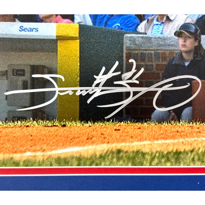 Sammy Sosa Autographed Chicago Cubs 16x20 Photo Framed Signed Beckett COA