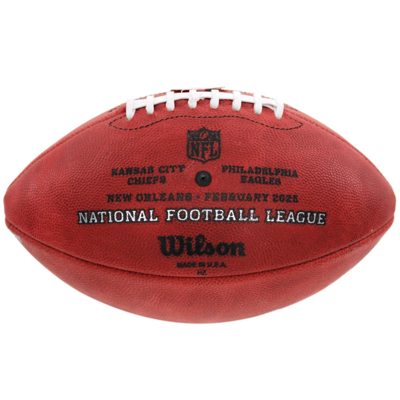 Saquon Barkley Signed Eagles Super Bowl LIX Champions Official Duke Football #D/500 Etched