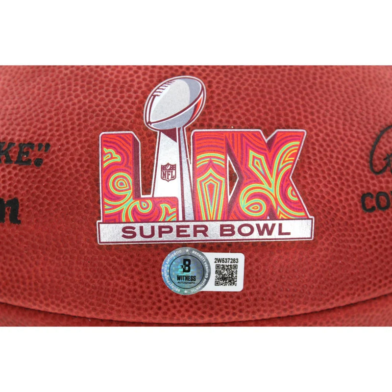 Saquon Barkley Signed Eagles Super Bowl LIX Champions Official Duke Football #D/500 Etched