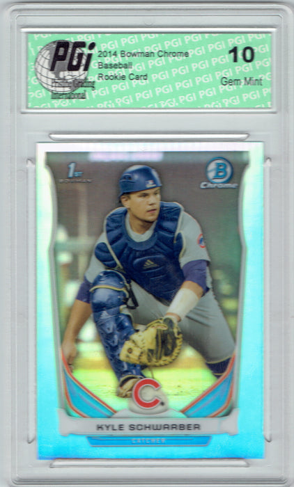 Kyle Schwarber 2014 Bowman Chrome Refractor #CDP2 PGI 10 Rookie Card