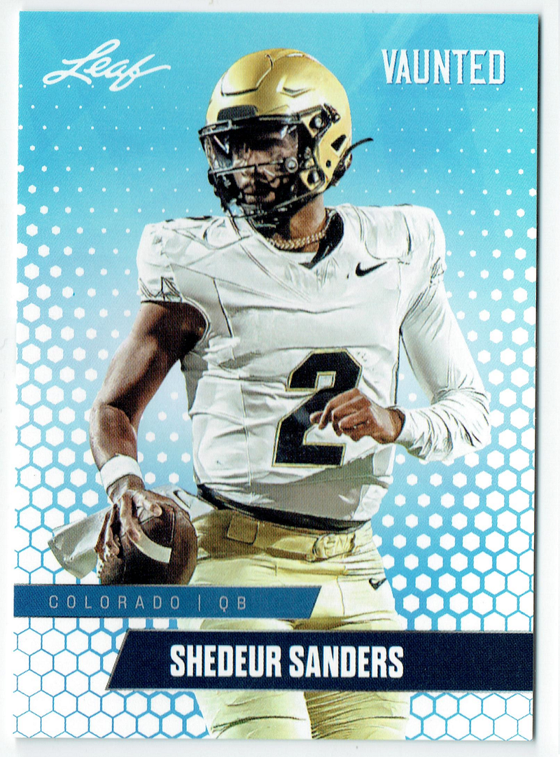 Mint Shedeur Sanders 2024 Leaf Vaunted #16V Debut Collection Rookie Card