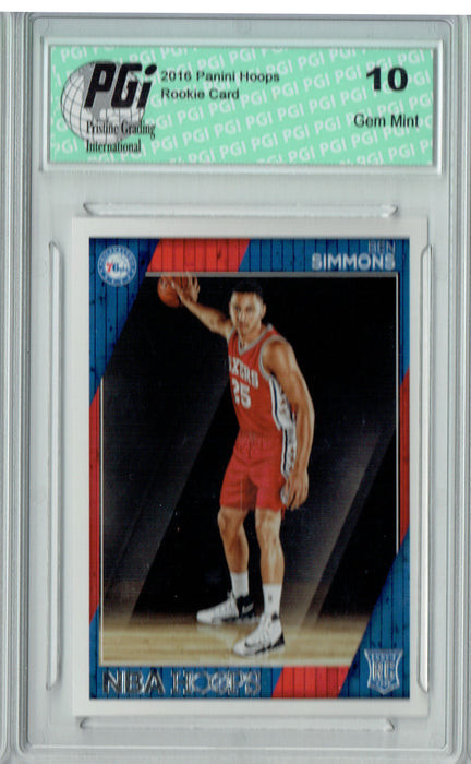 Ben Simmons 2016 NBA Hoops #261 Rookie Card PGI 10