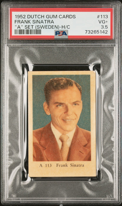 PSA 3 VG Frank Sinatra 1952 Dutch Gum  #113 Rookie Card "A" Set (Sweden)-H/C