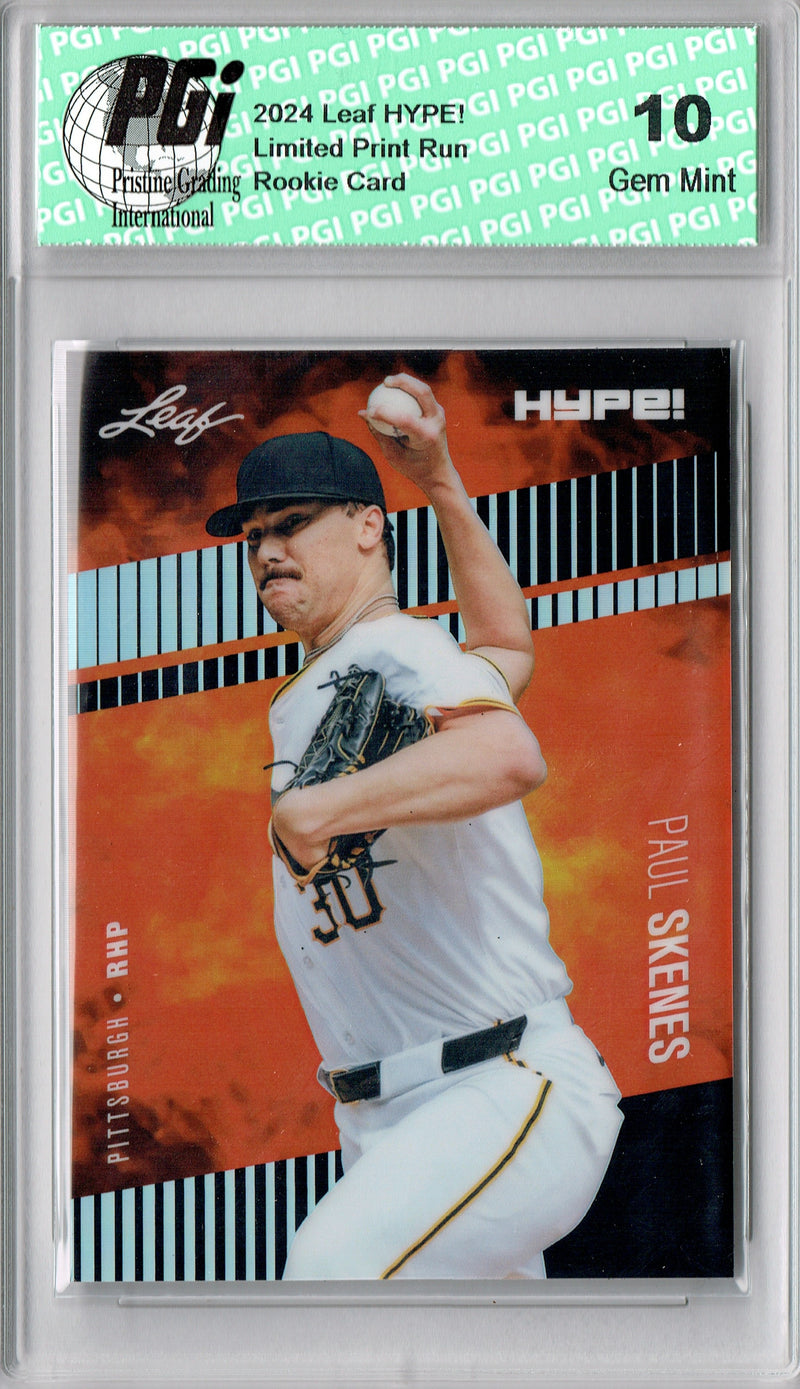 Paul Skenes 2024 Leaf HYPE! Metal #HM-13 Black Only 7 Made Rookie Card PGI 10
